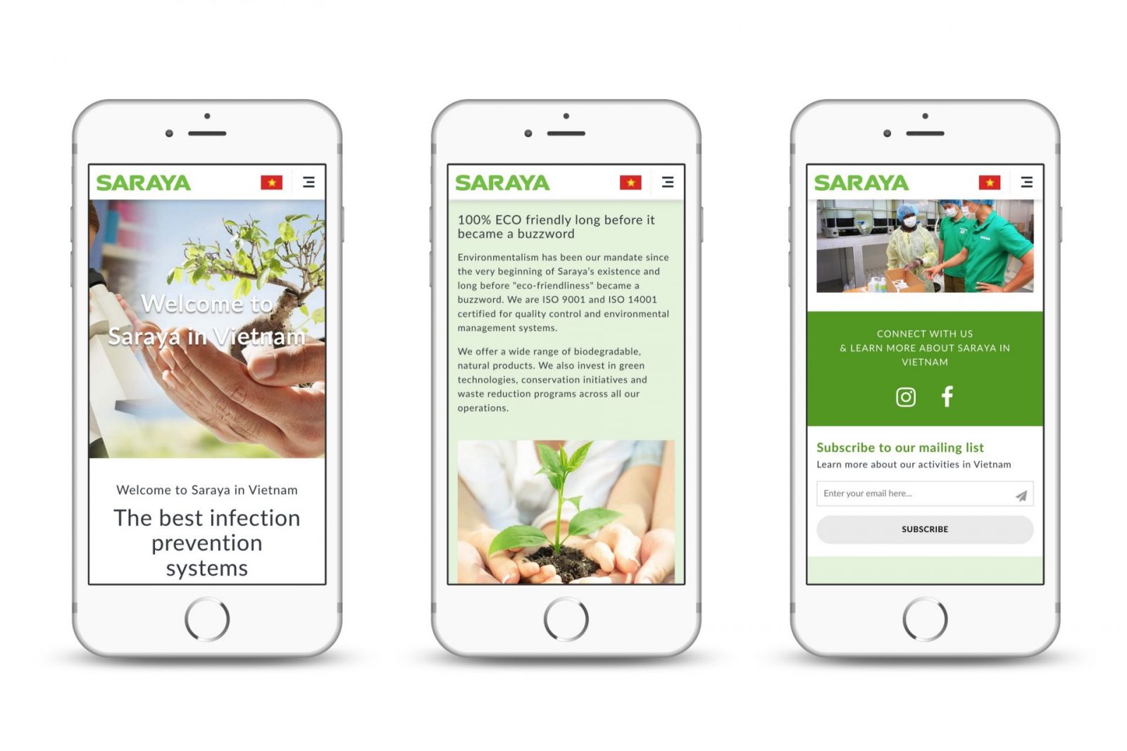 Saraya Website Vietnam