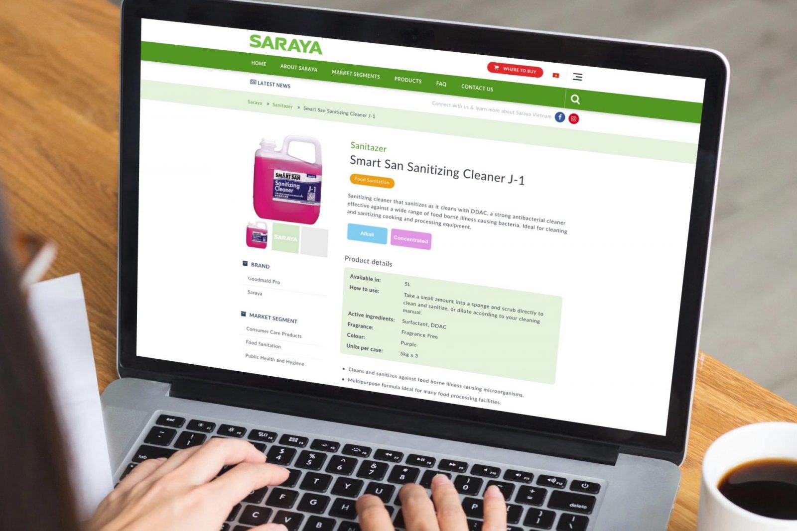Saraya Website Vietnam
