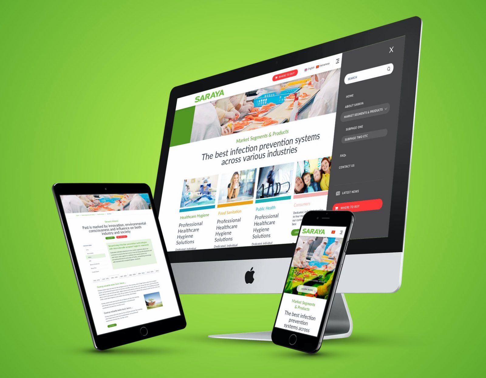 Saraya Website Vietnam